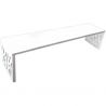 Banquette venise tout acier lg 1800 mm blanc