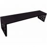 Banquette venise tout acier lg 1800 mm noir