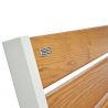 Banc senior eco-resp silaos 6 lames chêne clair sans accoudoirs lg 1800 mm logo angle