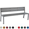 Banc public en acier 180 cm SILAOS couleurs