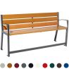 Banc senior chêne clair avec accoudoirs et repose-pieds 180 cm SILAOS