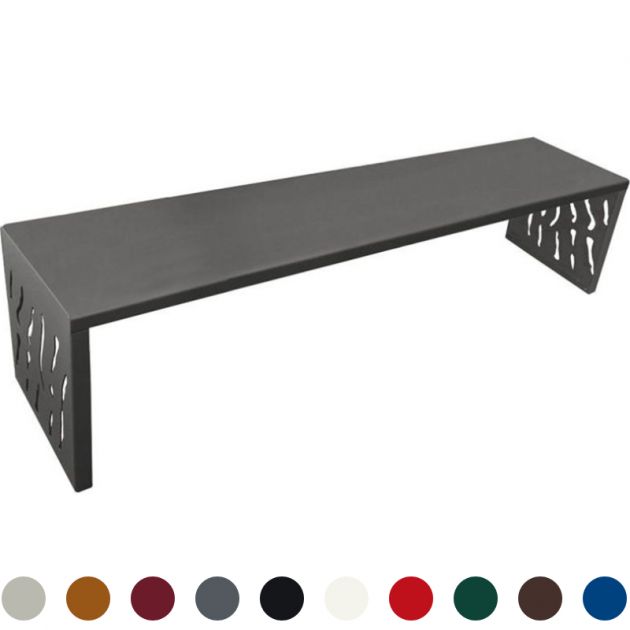 Banquette publique en acier 180 cm VENISE