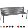 Banc acier avec accoudoirs 180 cm SILAOS