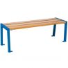 Banquette Procity Silaos chêne clair 120 cm bleu