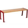 Banquette Procity Silaos chêne clair 120 cm bordeaux