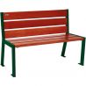 Banc acier et acajou 120 cm SILAOS vert