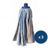 Franges mop jupe en coton - lot de 3