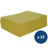 Lavette antibactérienne - lot de 25 jaune