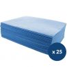 Lavette antibactérienne - lot de 25 bleu