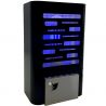 1x5W - E14 - Plaque Blanche - LED NOIR