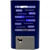 1x5W - E14 - Plaque Blanche - LED BLEU