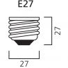 Lampe 5W E27 LED UVA Syltrap dimensions