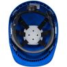 Casque Endurance avec porte-badge bleu dessous