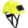 Casque Endurance avec porte-badge jaune