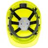 Casque Endurance avec porte-badge jaune dessous