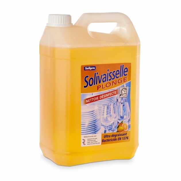 Liquide vaisselle plonge citron bactéricide - Bidon de 5L