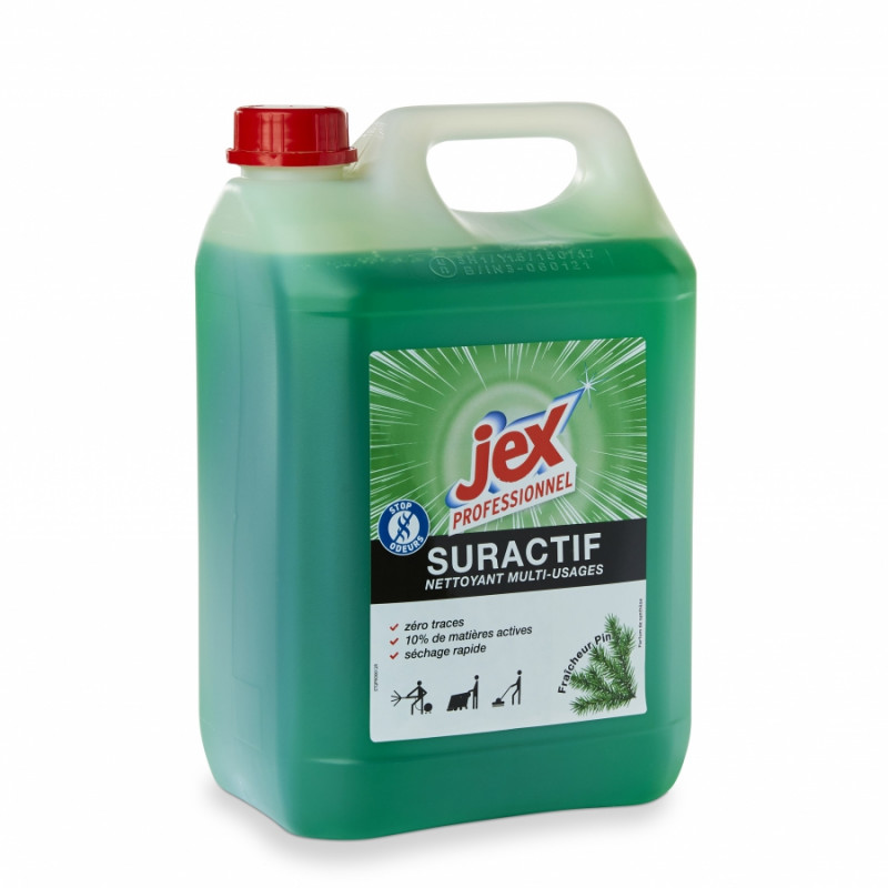 JEX PROFESSIONNEL Recharge liquide VSL 2,5l. 3 en 1 : 0 traces,séchage  rapide,dégraissant. Parfum Citron