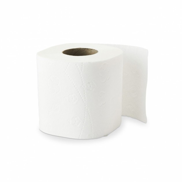 Papier toilette 2 plis - Ouate recyclée havane - Paquets de 210 feuilles  pliées - Thouy