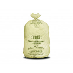 100 Pack 30l sacs poubelles, fourmi lacrymale, sacs de déchets  alimentaires, 100% compostable et biodégradable