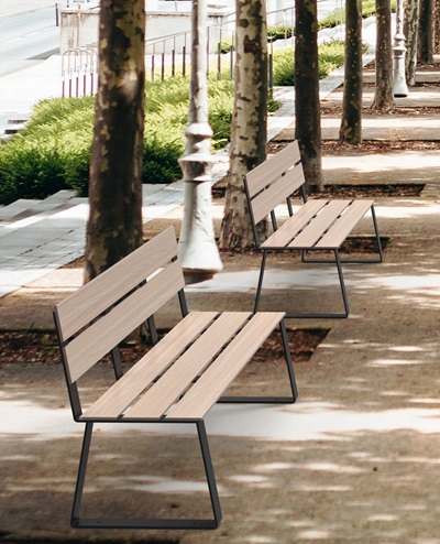 Banc public mobilier urbain collectivités